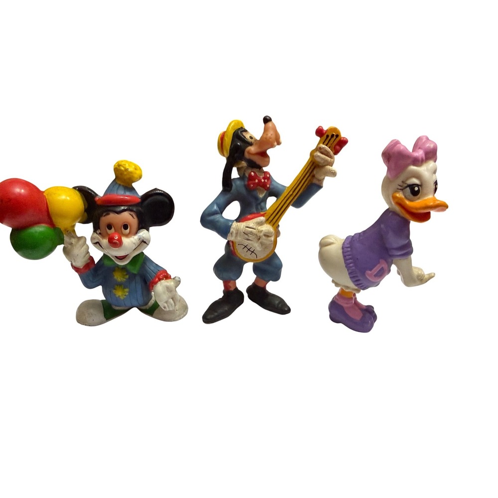 Disney Applause PVC Figures Mickey Mouse Clown Goofy Banjo Daisy Duck Lot